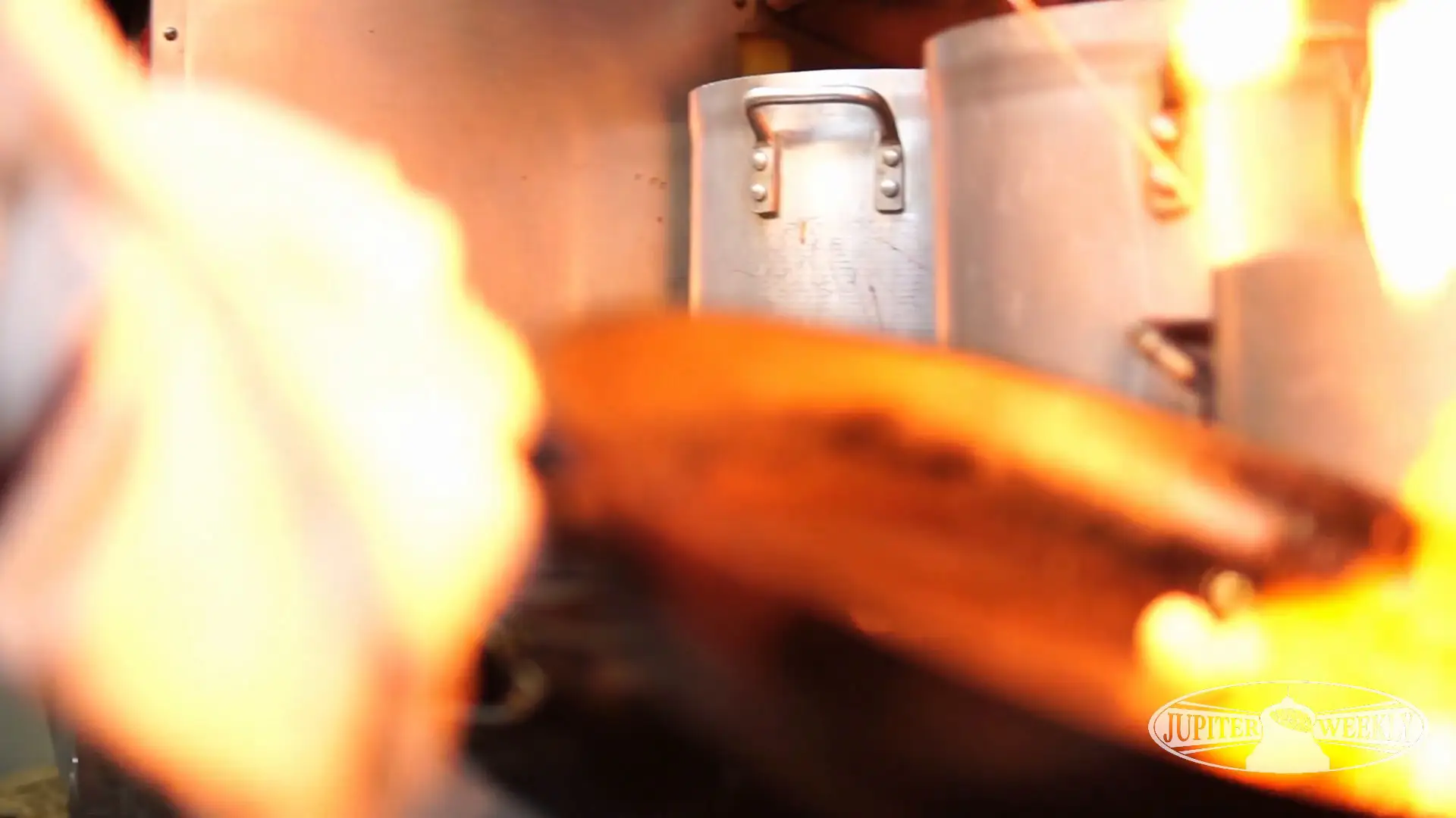Still frame from the Aaron's Table & Wine Bar edit